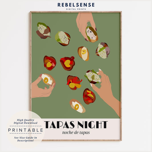 Spanish Tapas Night Print