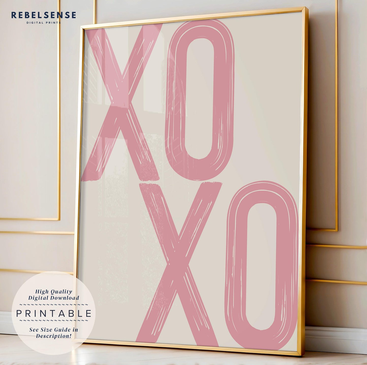 Pink Lucky You Set Of 3 Prints