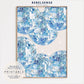Light Blue Aesthetic Set Of 3 Prints